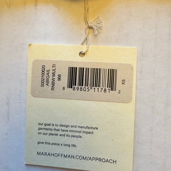 Mara Hoffman Abigail Strapless Bikini Top Rainbow Women XS NWT - Picture 6 of 7